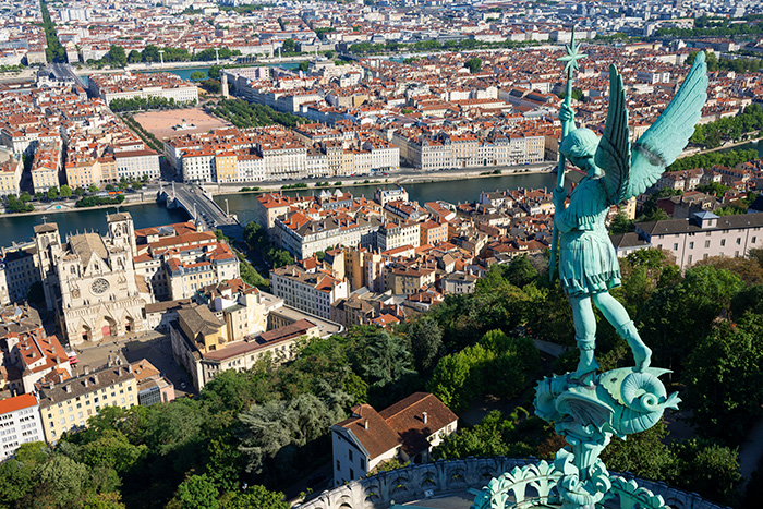 Vue de Lyon depuis Fourvière